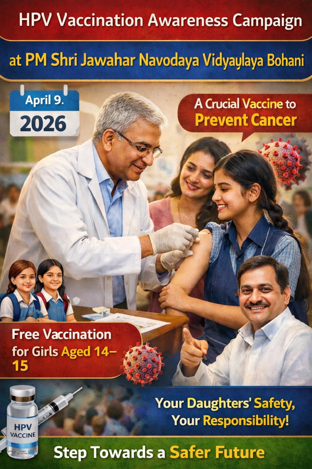 डॉक्टर ने पेश की मिसाल | एचपीवी टीकाकरण जागरूकता कार्यक्रम #bohani #short
